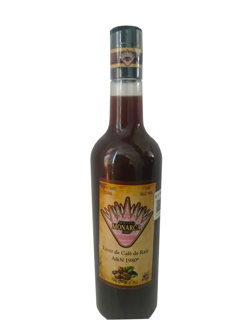 Botella Artesano Monarca Licor de Café de Raíz
